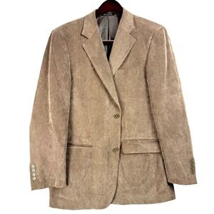 Marco Donateli Mens Tan Corduroy Blazer Sport Coat J6022 40R Two Button Jacket